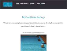 Tablet Screenshot of mypoolstats.com